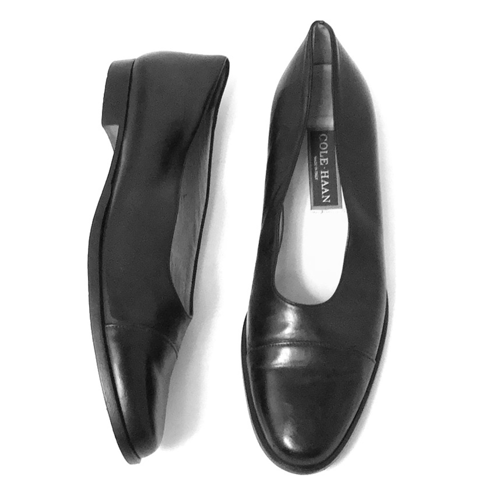 COLE HAAN | Leather Made In Italy Cap Toe Flat 9AA
